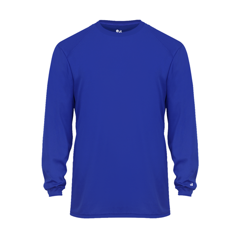 Badger Sport B-Core L/S Tee (410400-002004), Color 'Royal'